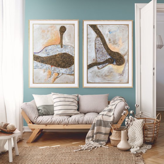 THE BIOMORPH Diptych