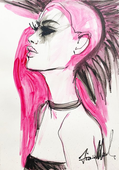 Pink punk by Fiona Maclean