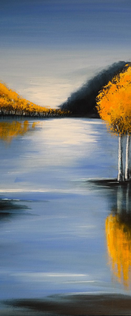 Autumn's Reflexion II- Fields and Colors Series by Danijela Dan