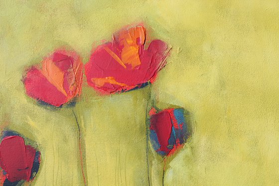 Still life with poppies.