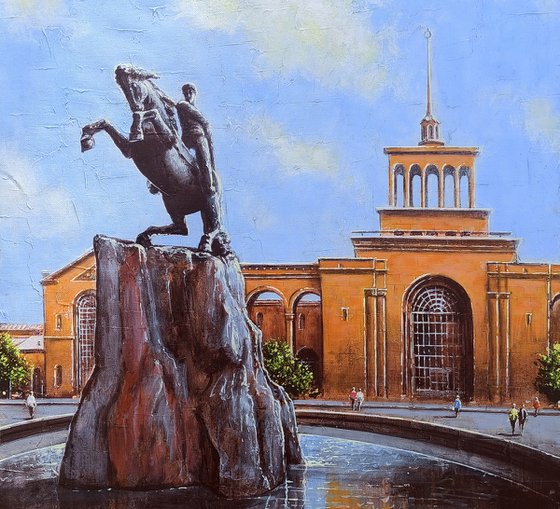 Cityscape - Yerevan - 4 (45x65cm, oil painting, ready to hang)