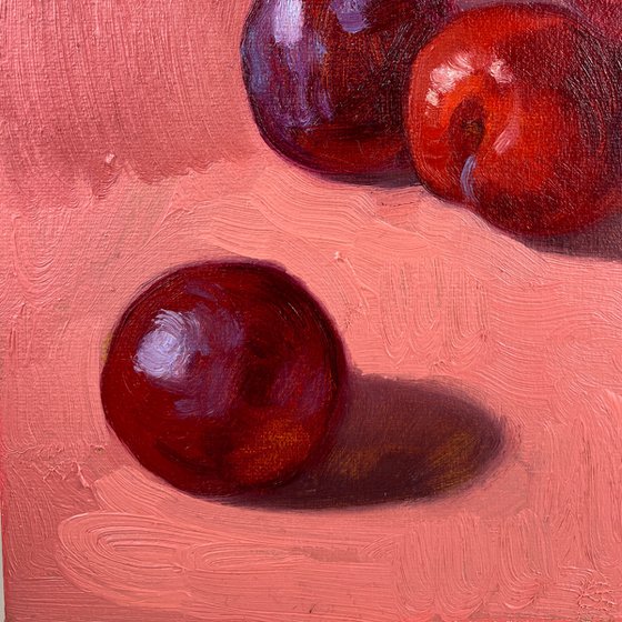 Still Life with plums