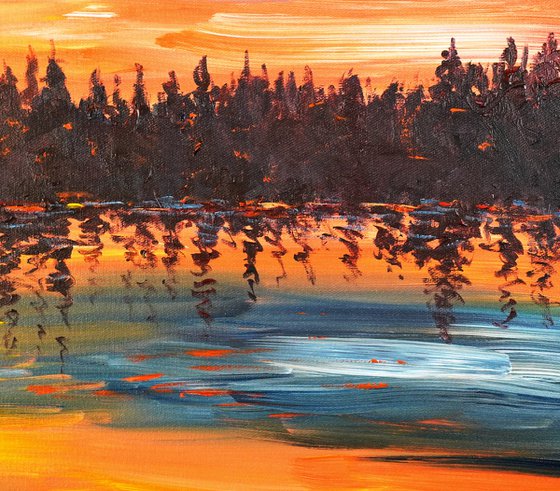 Romantic Evening Landscape D 1