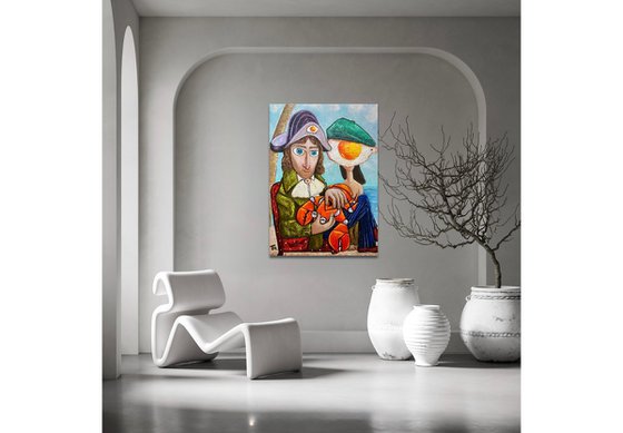 Capt Thomas Sabo and a bright orange Crab