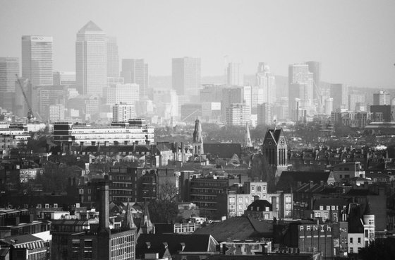 London from Hampstead Heath [framed; also available unframed]
