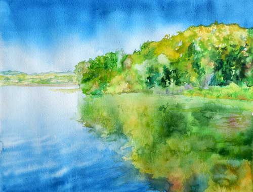 Brixworth Country Park scene 1 by Richard Freer