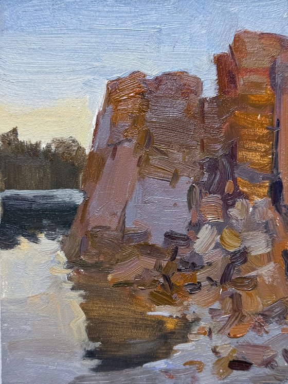 Cliffs at Sunset