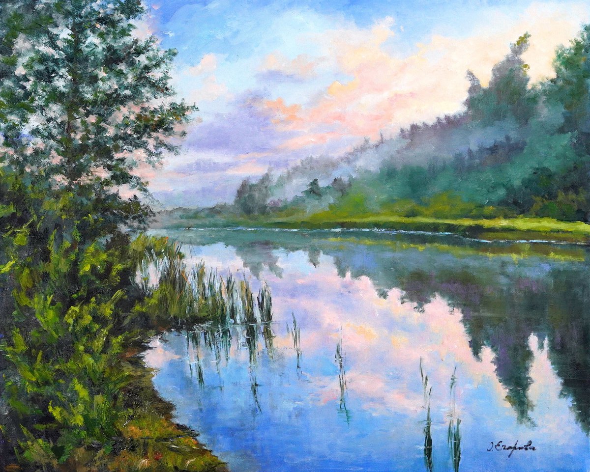 Morning on the River by Olga Egorov