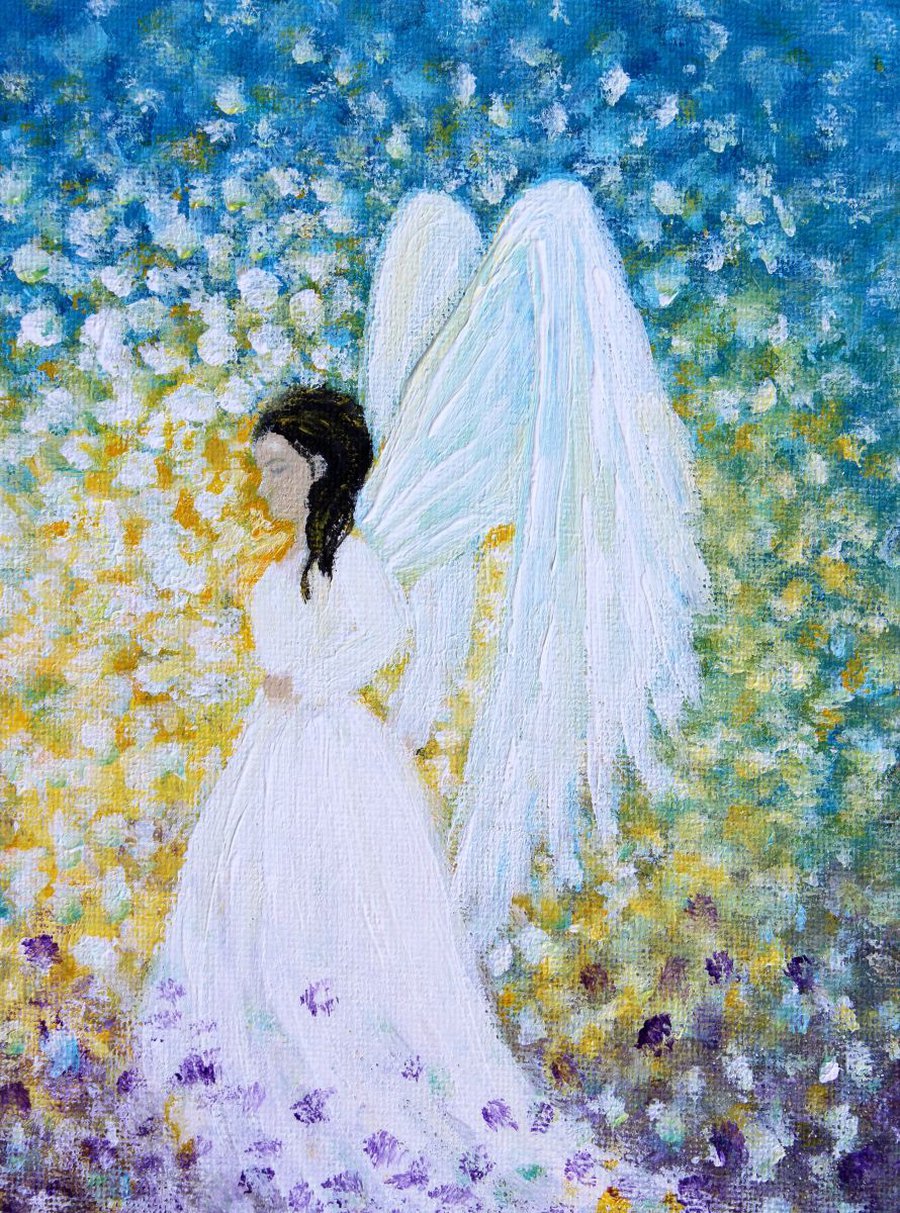 Healing Angel #3 Acrylic painting by Kume Bryant | Artfinder