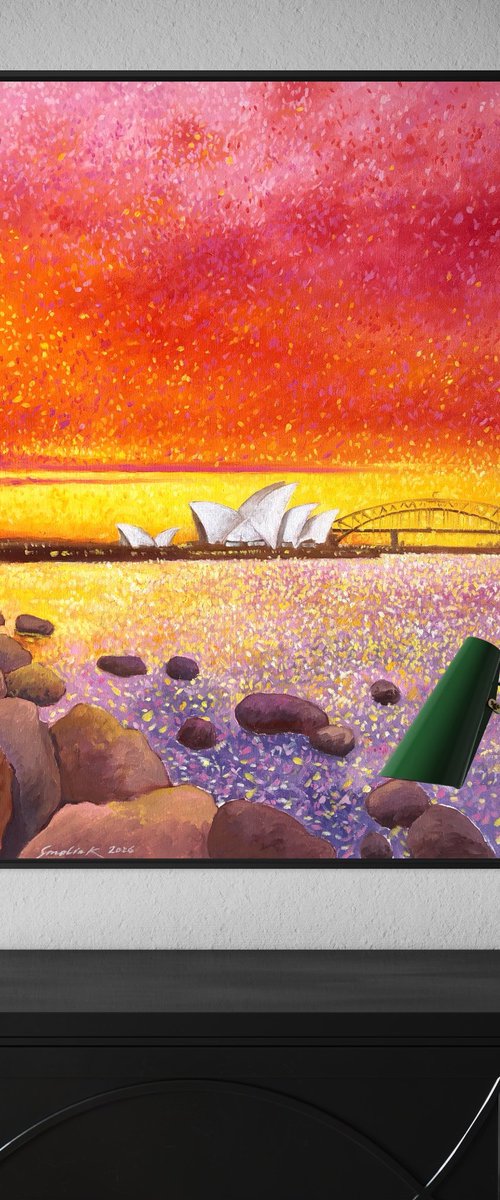 Sydney, harbour hues by Volodymyr Smoliak