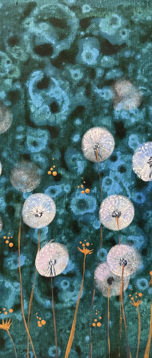 Dandelions on a summer day by Olena Voronenko