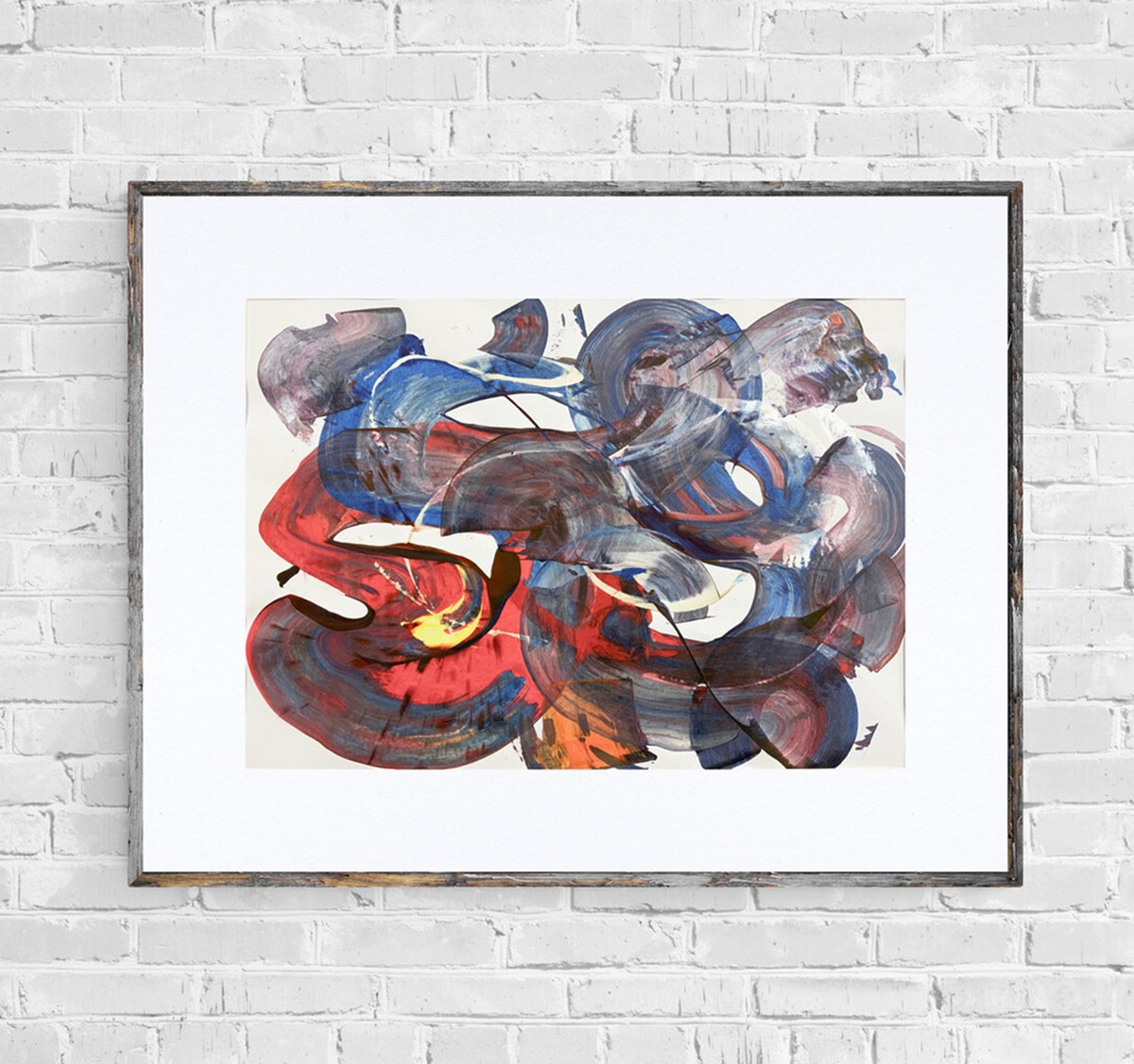 Organic Abstract Acrylic Painting By Anatoliy Menkiv, 33 X 24, #78 Metaphysics Series, Original Artwork