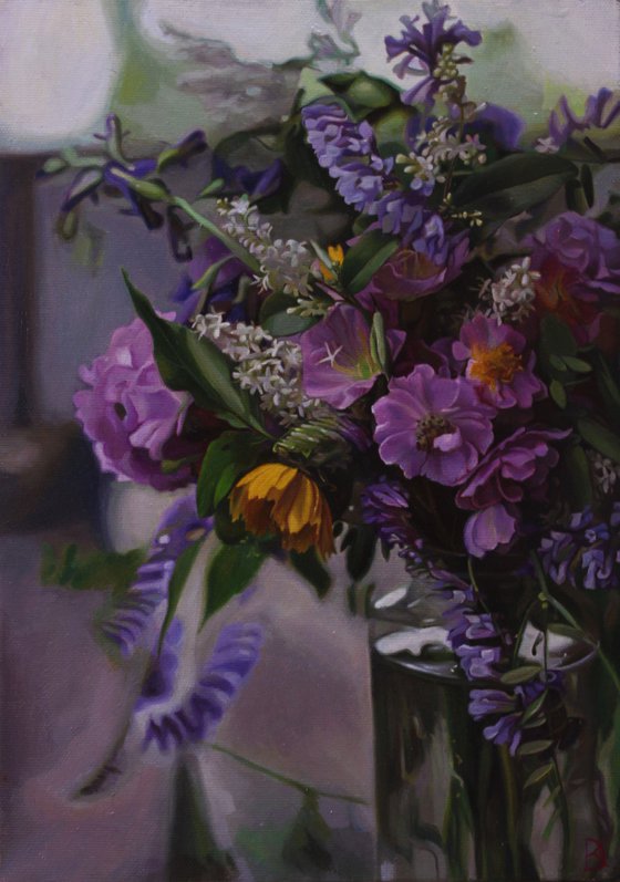 small bouquet in a glass jar(2)
