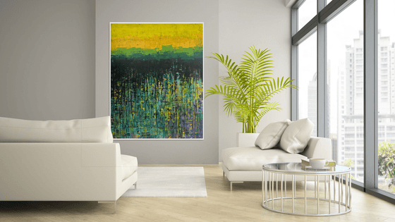 Showered Land by Flowers_48"X60"