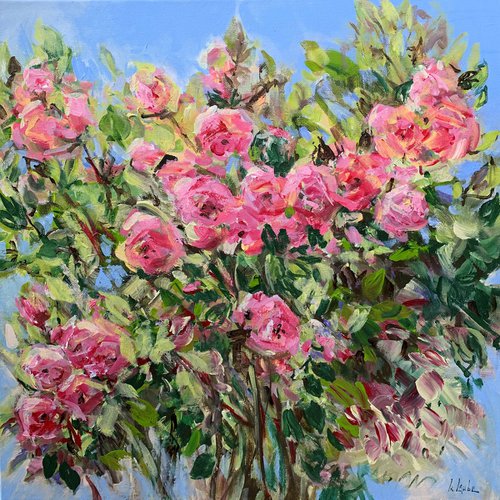 Pink Roses II by Irina Laube