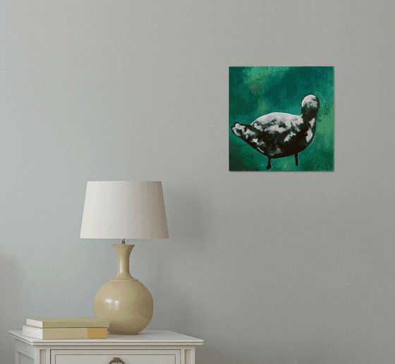 Green duck 30x30