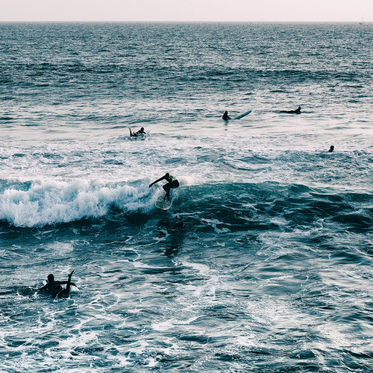 Surfers, Venice Beach by Heike Bohnstengel