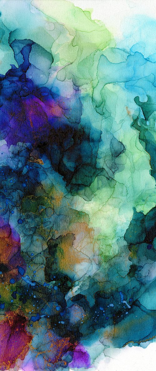 Ethereal Moments 5 - Zen Abstract Painting by Kathy Morton Stanion by Kathy Morton Stanion