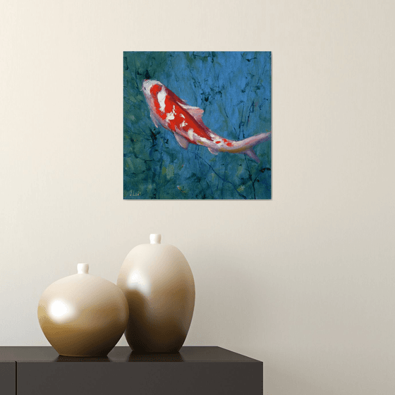 Red Koi carp