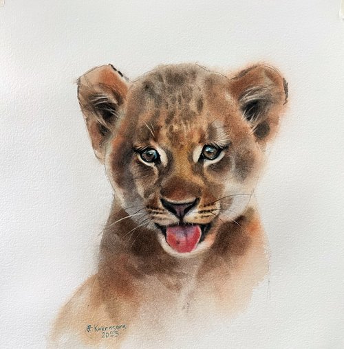 Lion Cub by Irina Kukrusova