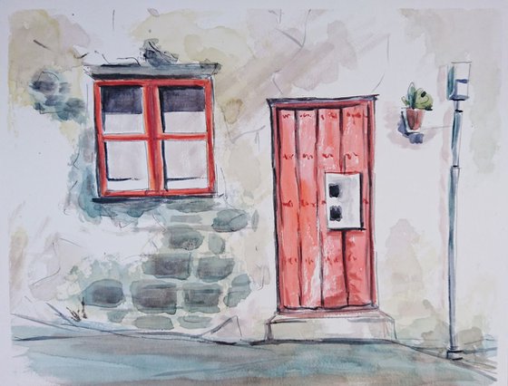 Red door