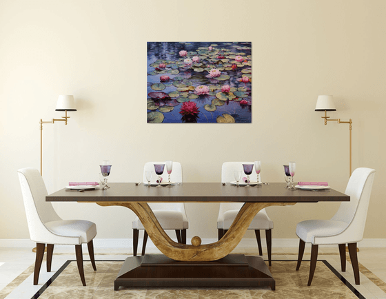 "Lilies on the Pond"