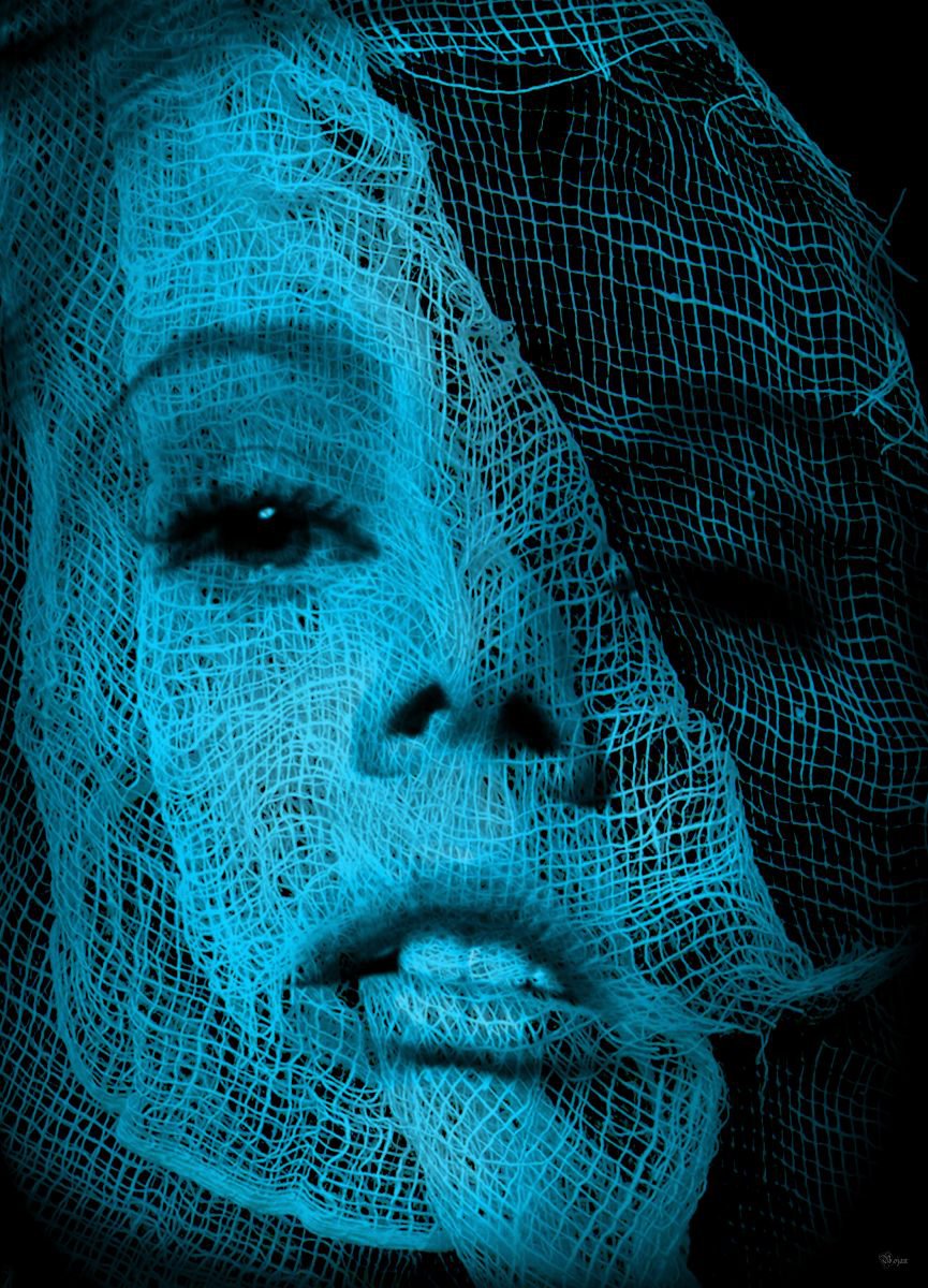 Illustrative Portrait Photograph By Bojan Jevtic, 34 X 47, Network, Original Artwork