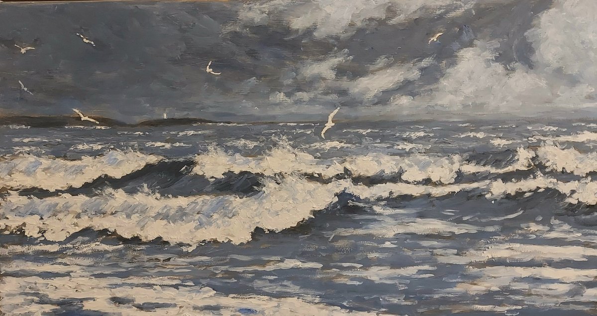 Oil Painting , Seascape #105 By Colin Ross Jack, 30 X 16, Artwork For Sale On Artfinder