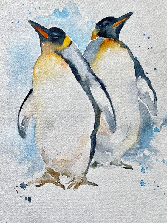 Not talking_Penguin Couple