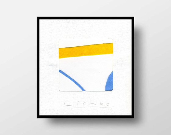 YELLOW AND BLUE 15.5*15 CM / 6,10*5,90 INCH \