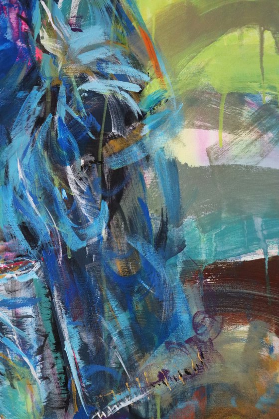 Blue  Boy Listen Mozart