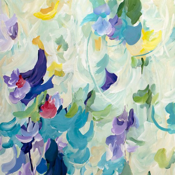 Picking Flowers - Large Abstract