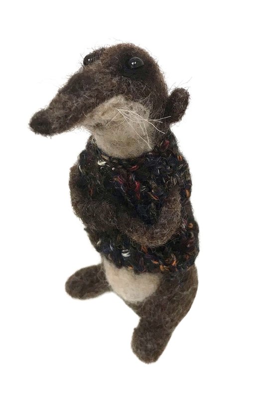 Felted wool Please mouse