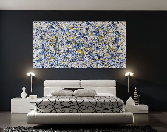 Modern  Abstract ACRYLIC Painting on CANVAS by M. Y.
