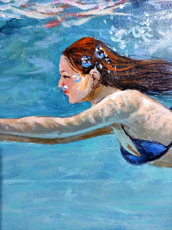 Girl swimming50