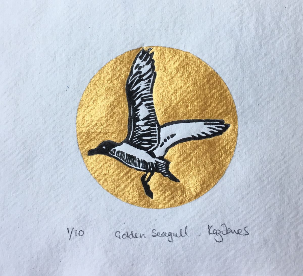 Golden Seagull by Kaz Jones
