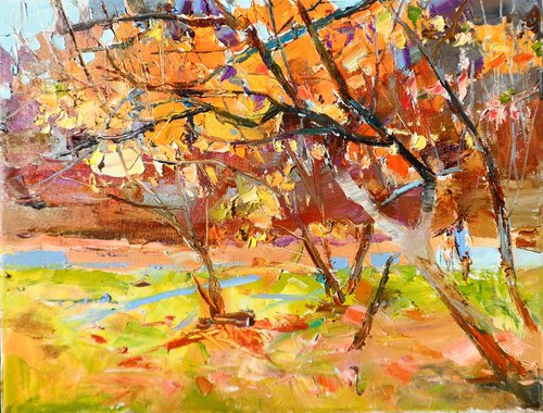 " Autumn in the garden  " by Yehor Dulin