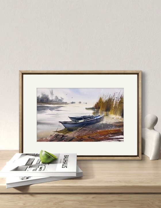 Boats in the Morning Haze