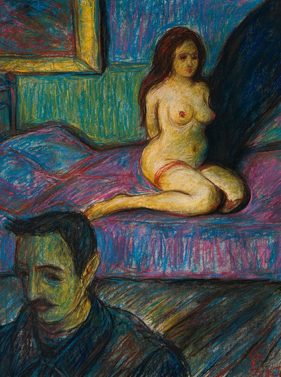 Nighttime Date. "Impressionists" Series (Munch)