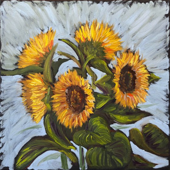 Vibrant Yellow Sunflowers