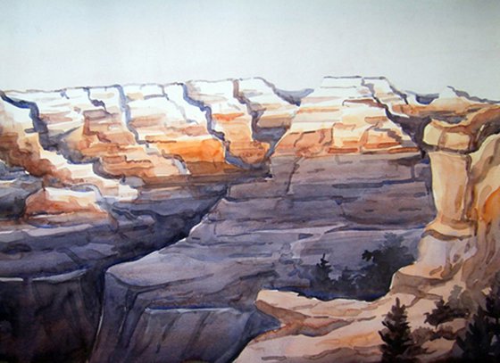 Beauty of Red Canyon - Watercolor Painting