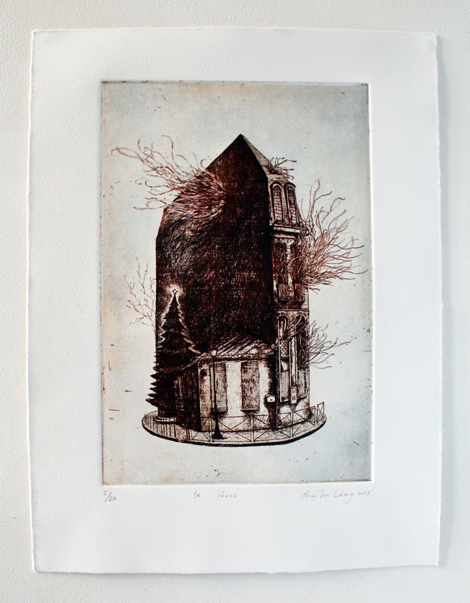 Abstract Etchings & Engravings By Rung Tsu Chang, 12 X 16", Se Ri?ver, Original Artwork