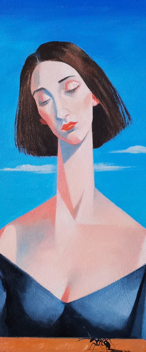 Red apple and ant by Hongtao Huang