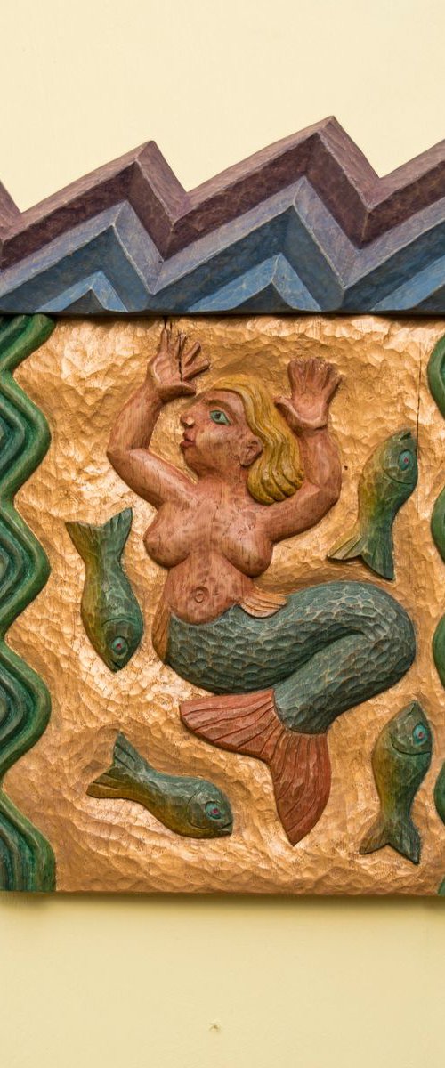 Mermaid below the Waves by Jeremy Turner