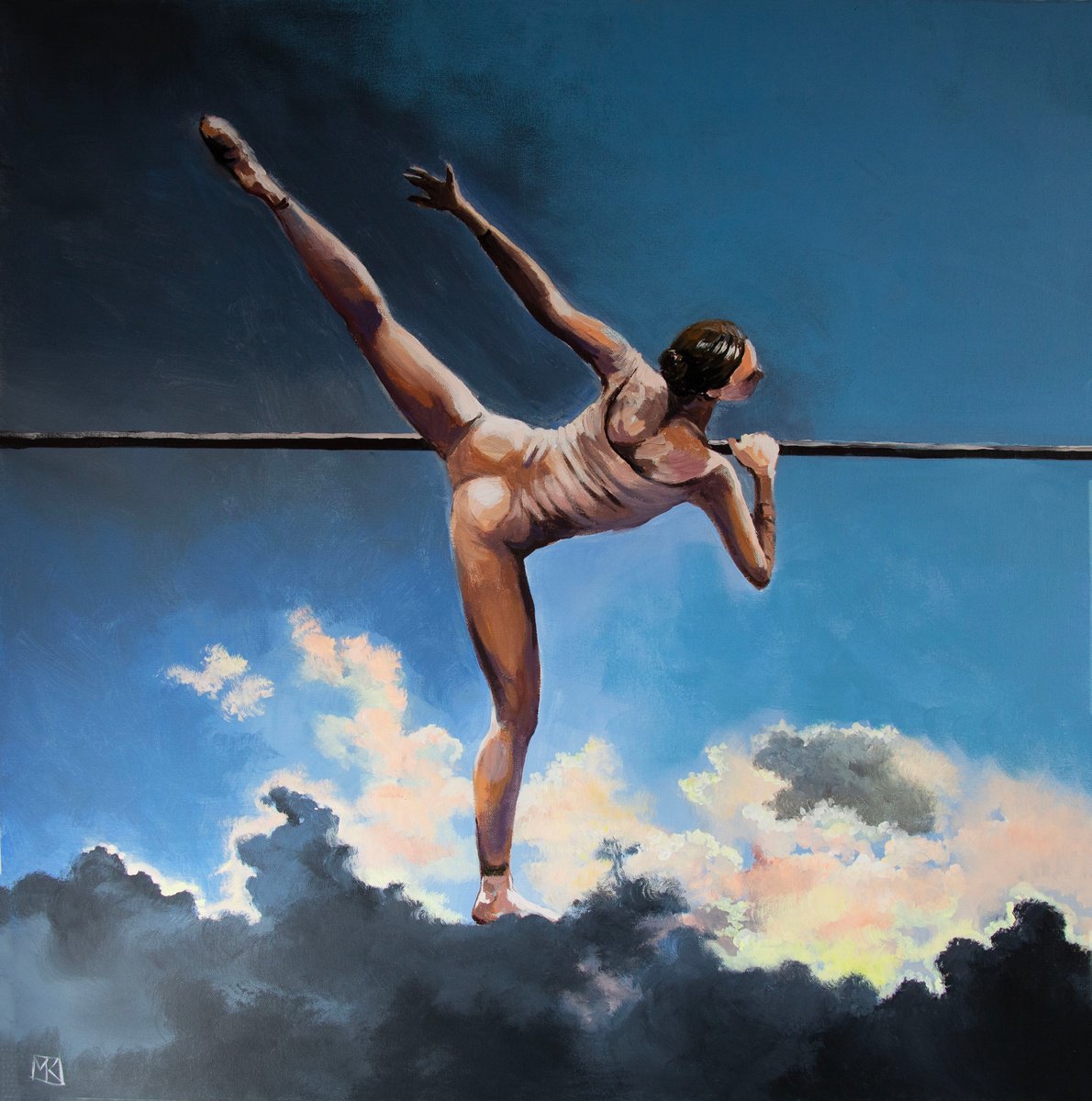 Grace In The Sky By Maria Kireev, 31 X 31, Artwork For Sale On Artfinder