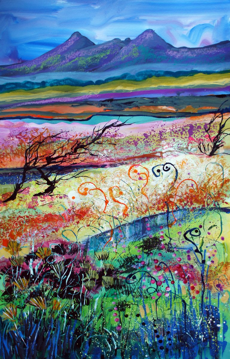 Impressionistic Painting , Colours Of Scotland By Julia Rigby, 19 X 30, Artwork For Sale On Artfinder