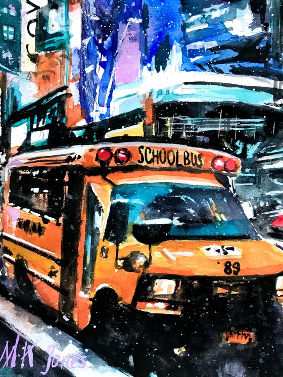 Times Square School Bus