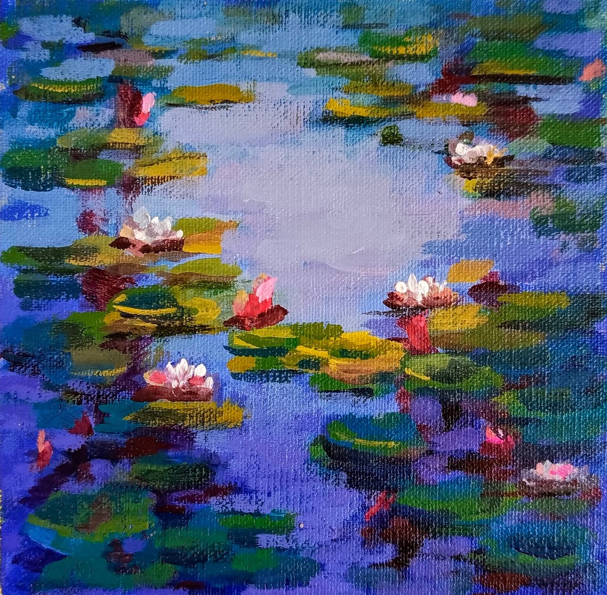 Water Lilies landscape by Anastasia Art Line