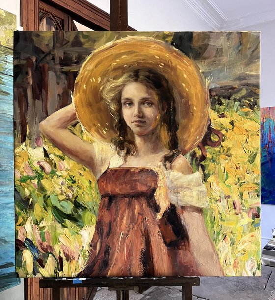 GIRL IN A STRAW HAT - SUNNY