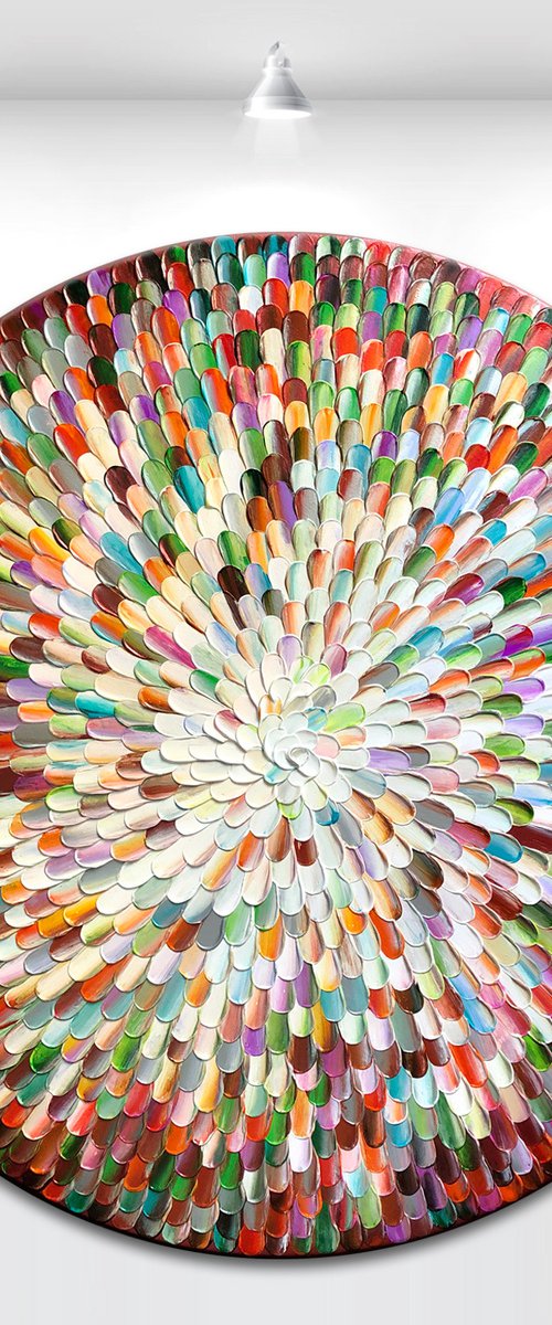 'Grounded' - 36x36” - COMMISSION by Tatiana Georgieva